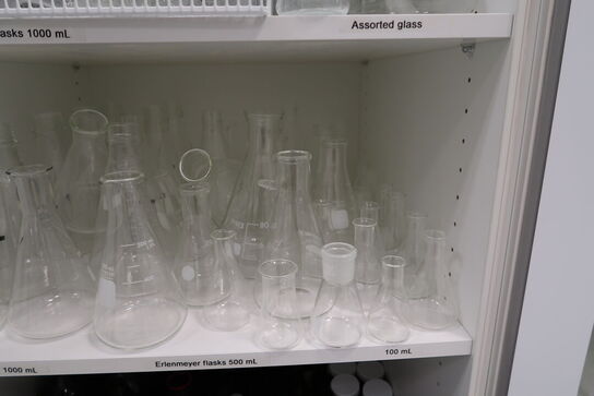 Div. Beakers, kolber, flasker m.m.