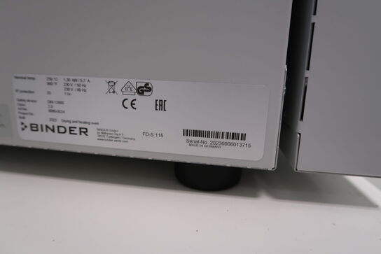 Varmeskab BINDER FD-S 115