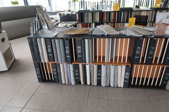 4 stk. reoler med div. Prøver