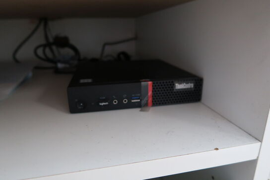 Computerskærm HP 24m, tastatur, mus, computer LENOVO ThinkCentre M700