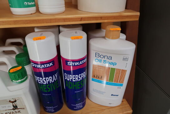 Hylde med div. Plejemidler