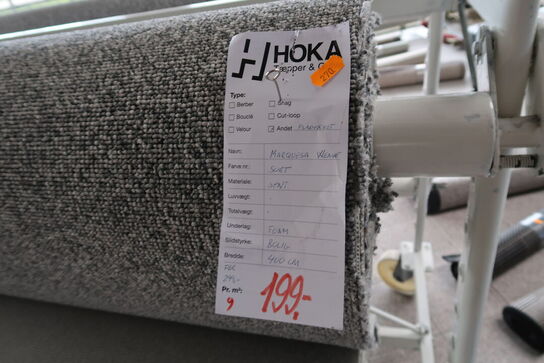 Rulle gulvtæppe MARQUESA WEAVE Sort Synt