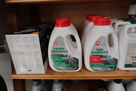 Hylde med div. Plejemidler