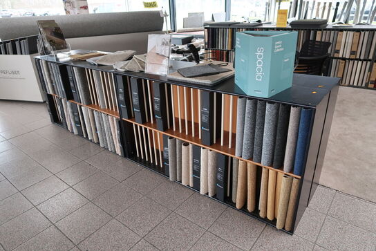 4 stk. reoler med div. Prøver