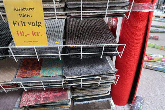 Stativ med div. måtter