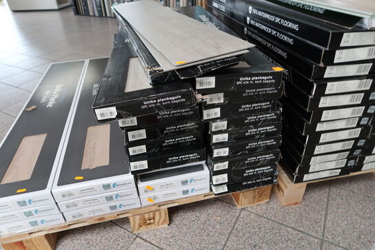 15 pakker gulvplanker UNIKA Plankegulv SPC Klik m. kort bagside