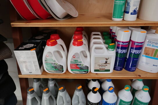 Hylde med div. Plejemidler