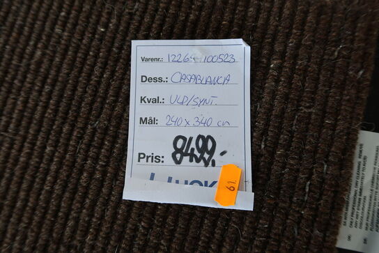 Gulvtæppe CASABLANCA Uld/synt