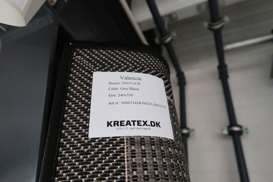 Gulvtæppe KREATEX VALENCIA Grey/Black