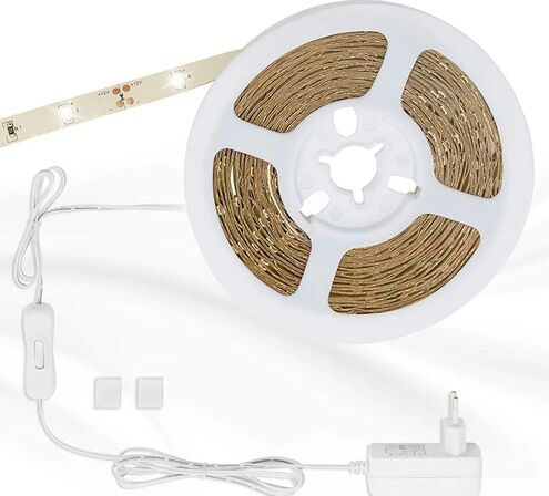 5 stk. briloner led strip 3 meter varm hvid(ubrugt)