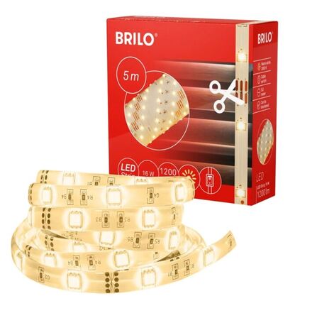 5 stk. briloner led strip 5 meter varm hvid(ubrugt)