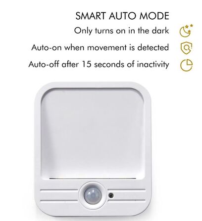 5 stk. led batteri lamper m. sensor lys opladelig(ubrugt)