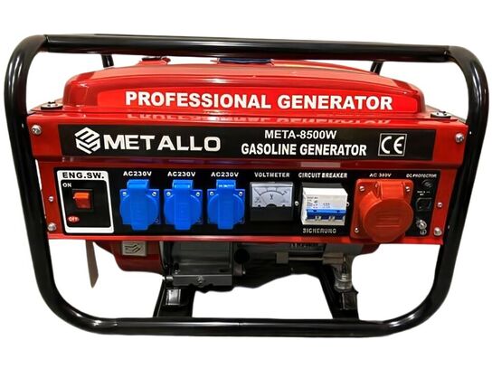 Generator med 7 hk benzin motor.