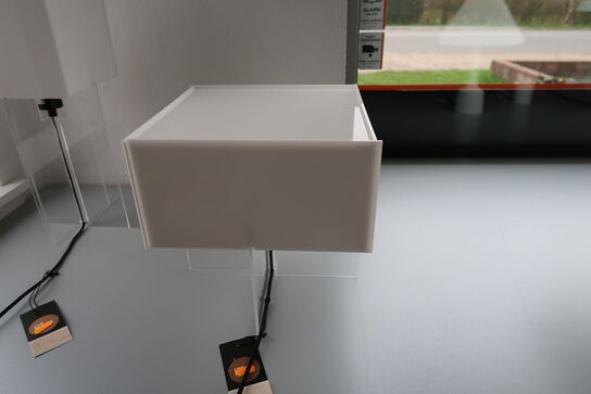 Bordlampe FRITZ HANSEN CROSS-PLEX T-300 Opal Klar