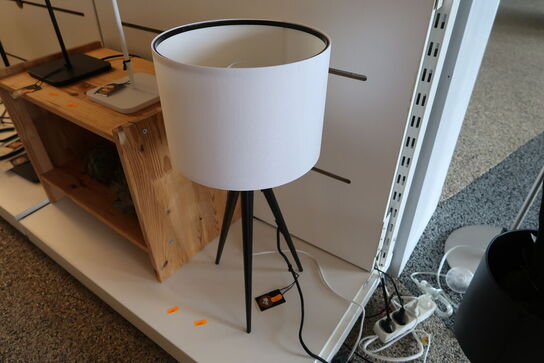 Bordlampe PASO TRI 25 Sort/hvid