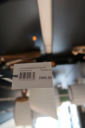 Væglampe LE KLINT Saxlampe Sort Eg Hvid