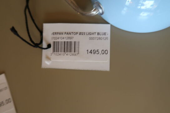 Bordlampe VERNER PANTON Pantop Ø23 Light Blue