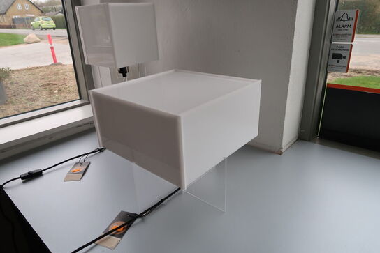 Bordlampe FRITZ HANSEN CROSS-PLEX T-300 Opal Klar