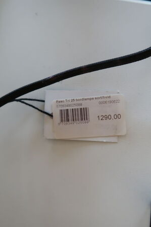 Bordlampe PASO TRI 25 Sort/hvid