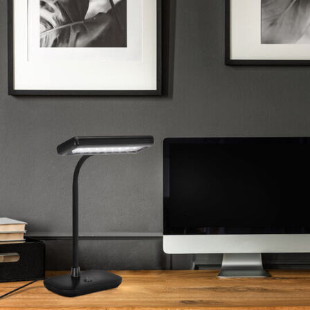 2 stk. livarno lux led bordlampe sort 44 cm(ubrugt)