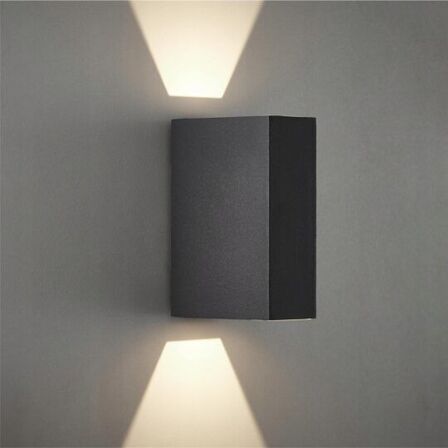 3 stk. brilliant zaria udendørs led væglampe up and down light(ubrugt)