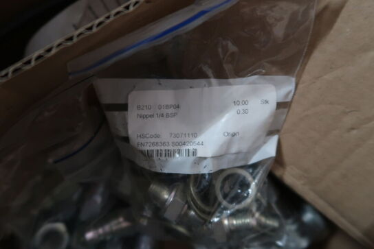 Diverse slanger, ventiler, m.v.