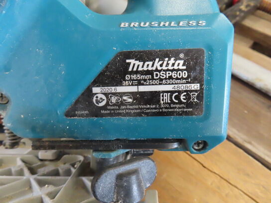 Dyksav, et stk batteri og skinne i taske - MAKITA DSP600