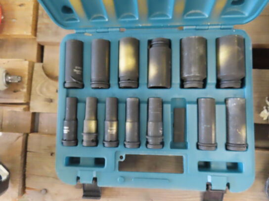 Slagnøgle, Batteri, topnøglesæt -  MAKITA DTW300