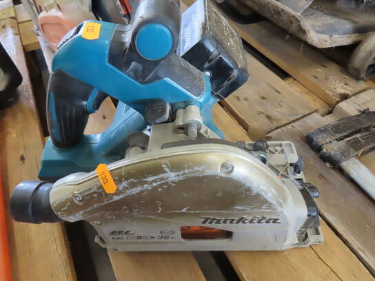 Dyksav, et stk batteri og skinne i taske - MAKITA DSP600