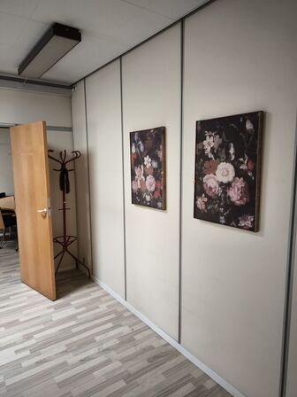 2 stk. billeder på stoftryk