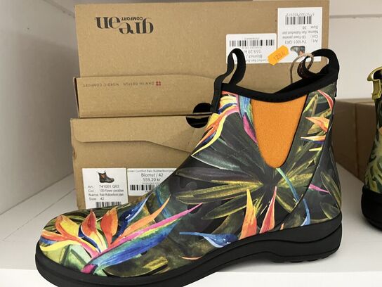 3 par damesko i blandet størrelser GREEN COMFORT RAIN RUBBERBOOT 