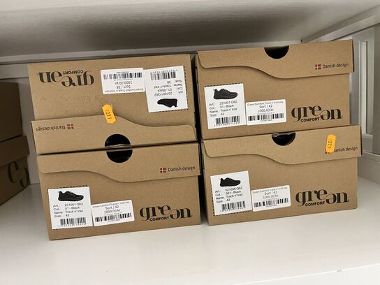 4 par damesko i blandet størrelser GREEN COMFORT PATH SNEAKERS