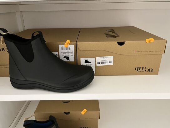 7 par damesko i blandet størrelser GREEN COMFORT RAIN RUBBERBOOT 