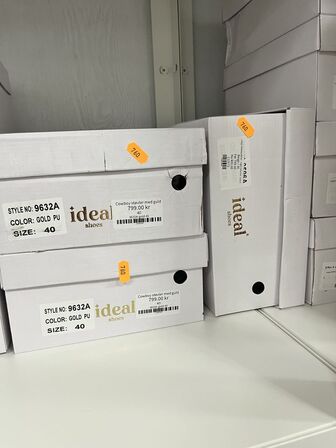 3 par støvler i blandet størrelser