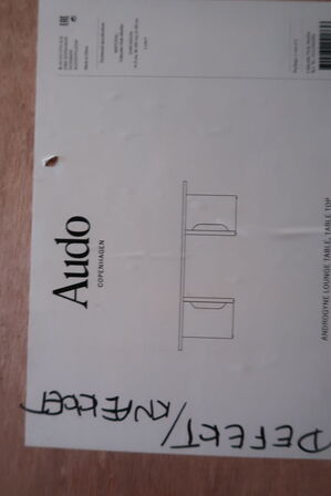 Marmorplade (knækket på midten) AUDO COPENHAGEN