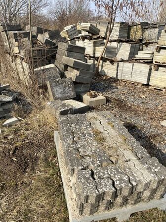 Stort parti fliser, assorterede