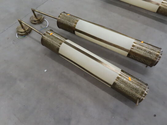 2 stk. Store Marokkamske Væglamper i messing