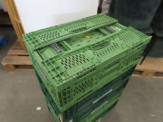 6 stk. plastkasser (foldbare)