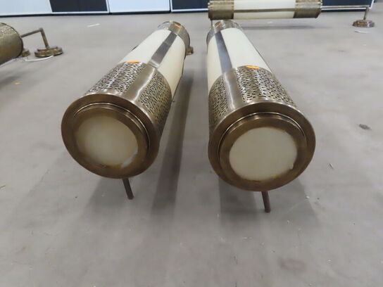 2 stk. Store Marokkamske Væglamper i messing