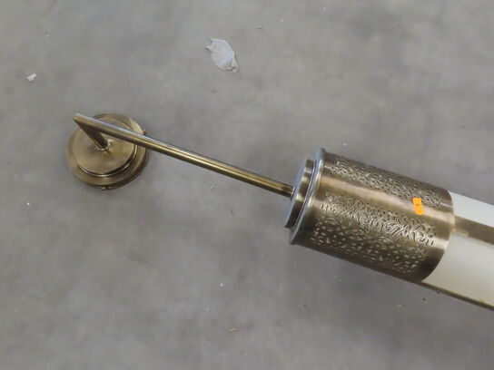 Stor Marokkamsk Væglampe i messing