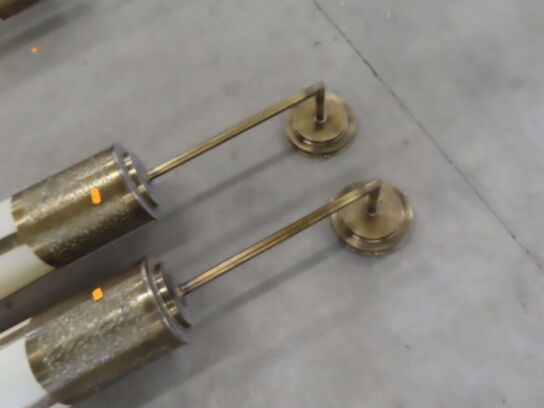 2 stk. Store Marokkamske Væglamper i messing