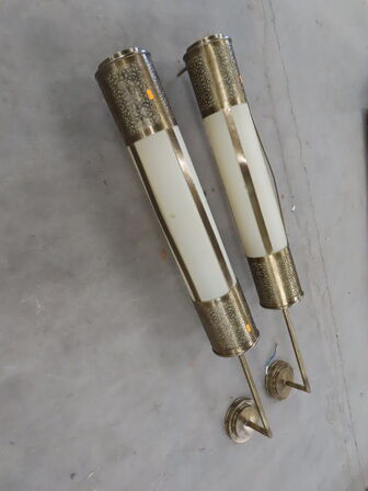 2 stk. Store Marokkamske Væglamper i messing