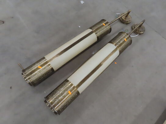 2 stk. Store Marokkamske Væglamper i messing