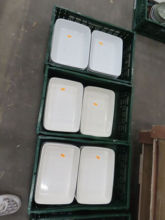 6 Kasser med serveringsfade