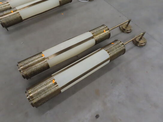 2 stk. Store Marokkamske Væglamper i messing