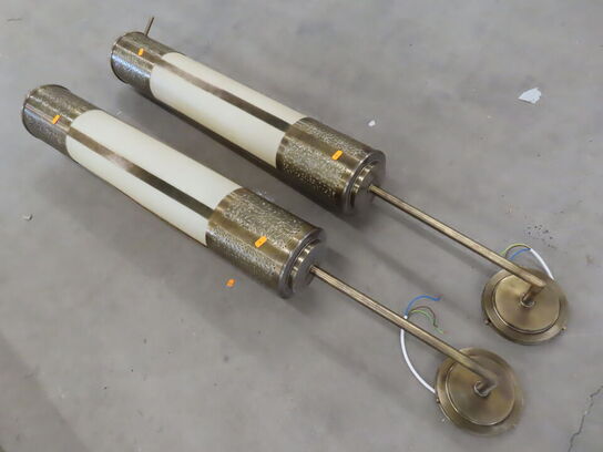 2 stk. Store Marokkamske Væglamper i messing