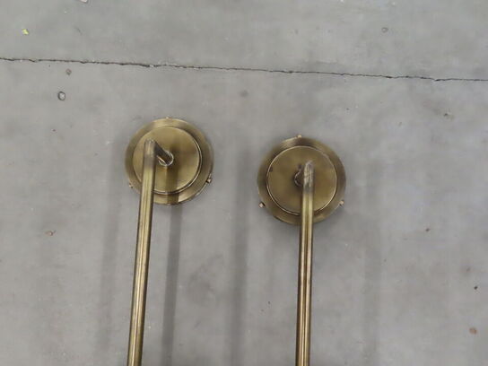 2 stk. Store Marokkamske Væglamper i messing