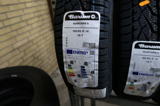 2 stk. dæk BARUM 165/65R14 79T