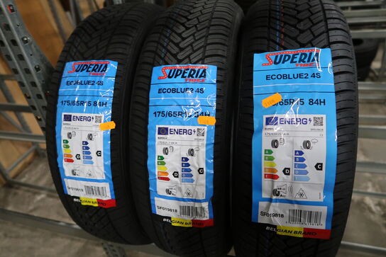3 stk. dæk SUPERIA 175/65R15 84H