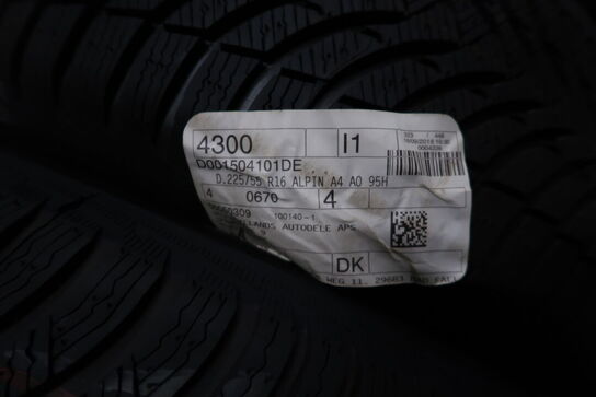 4 stk. dæk 225/55R16 Alpin A4 95H